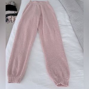 Anthropologie Daily Practice Cozy Pale Pink Joggers bottoms pants high rise